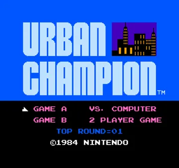 Urban Champion (World) screen shot title